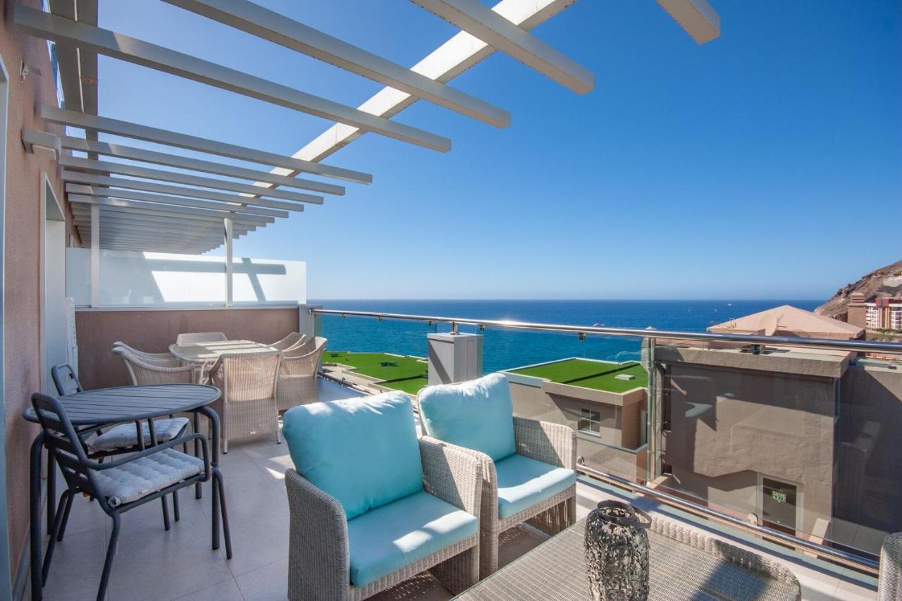 Luxury Penthouse, Panoramic Sea View Apartment Mogan Exterior photo